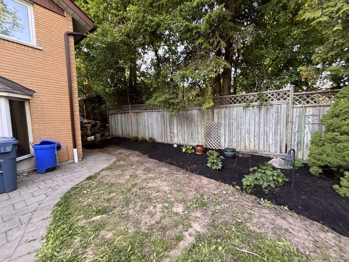 Garden beds cleared during a spring cleanup in Guelph