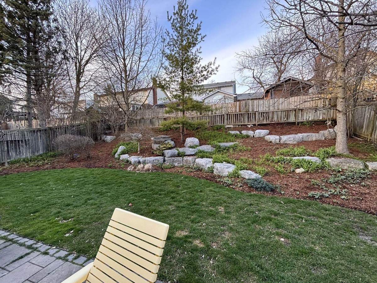 Freshly maintained corner lawn in Guelph
