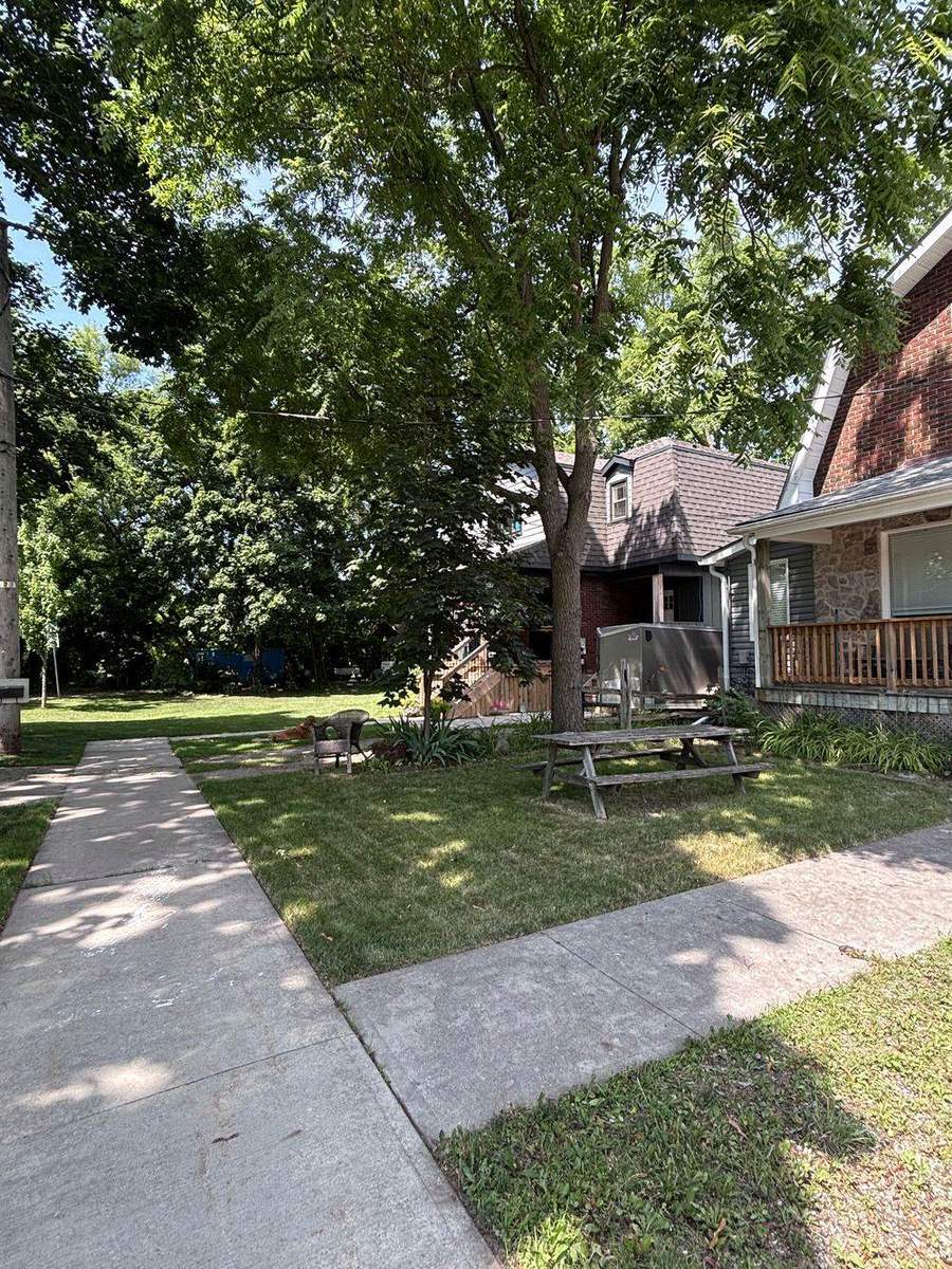 Freshly mowed and striped lawn in Guelph